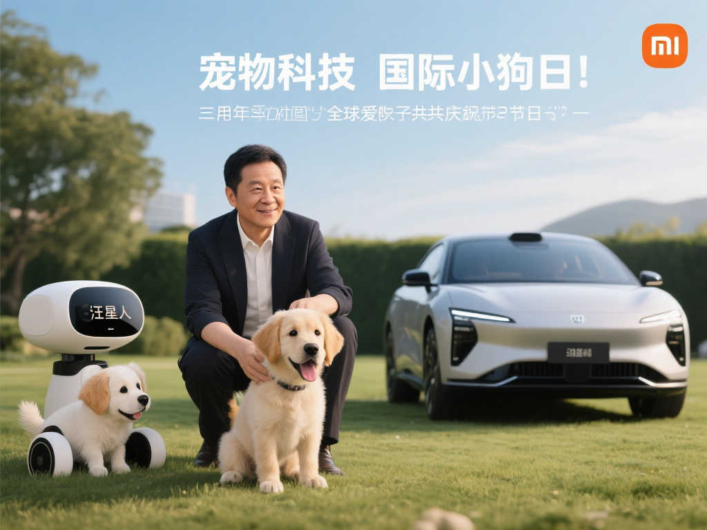 国际小狗日将至 小米汽车携手雷军为汪星人送上节日祝福
