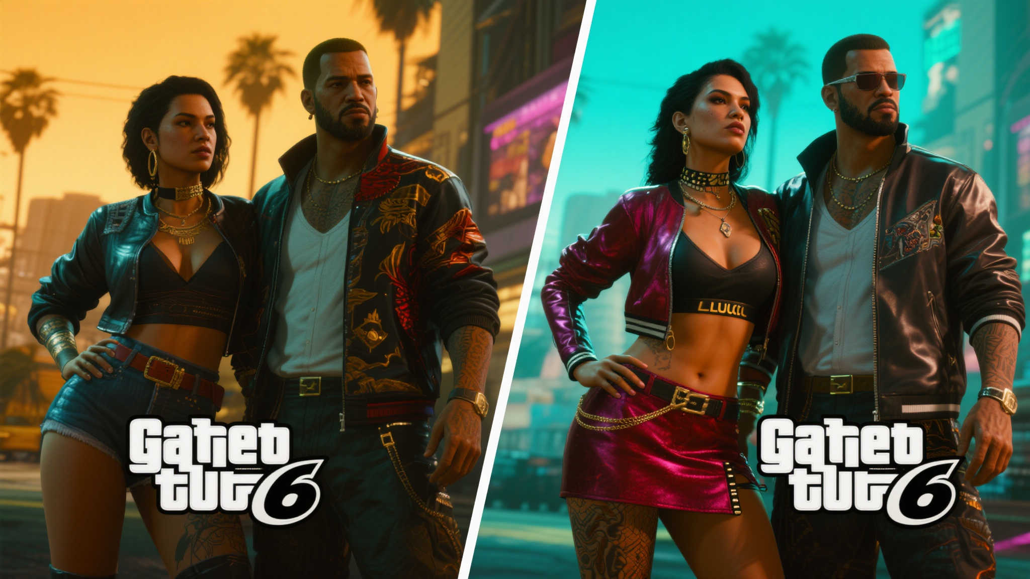 博主解析GTA6两支预告:男女主角形象升级,颜值爆表! 从两支预告的对比来看,GTA6在角色造型