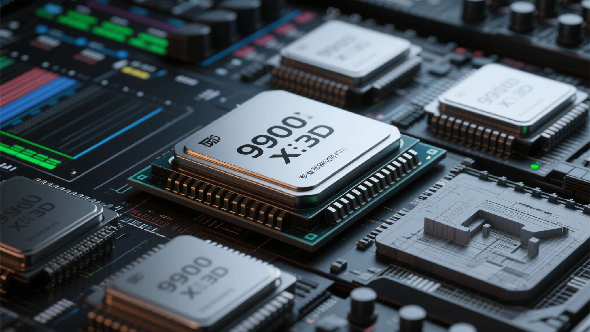 amd9000系列处理器 专业创作者:视频剪辑、3D渲染、建筑仿真等工作负载对多核性能与缓存带宽极为敏感,